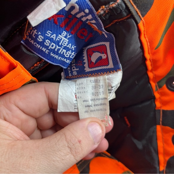 Camo Camouflage Orange Hunting Pants SafTbak Chiller Killer Mens 30-32 USA - Picture 5 of 11